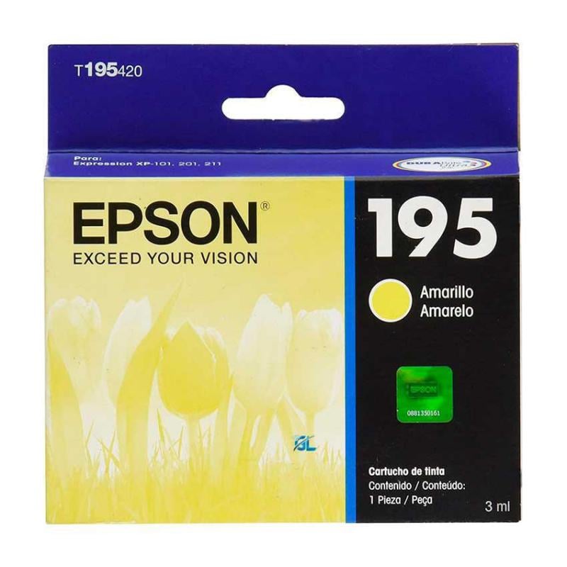 Cartucho de Tinta Epson 195 para Expression XP-101/XP-201 (Amarillo)
