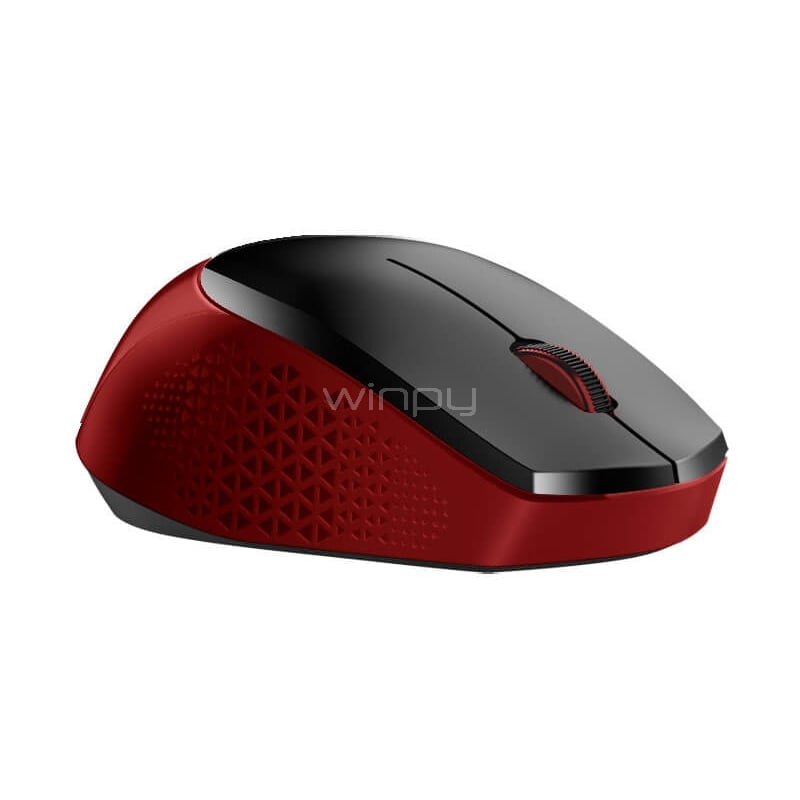 Mouse Genius NX-8000S Wireless Ambidiestro (Dongle USB, Rojo/Negro)