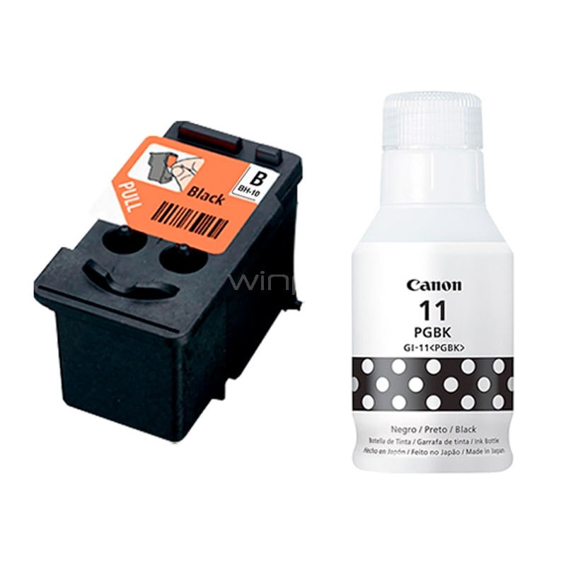 Kit Cabezal y Botella de Tinta Canon BH-10 + GI-11 (Negro)