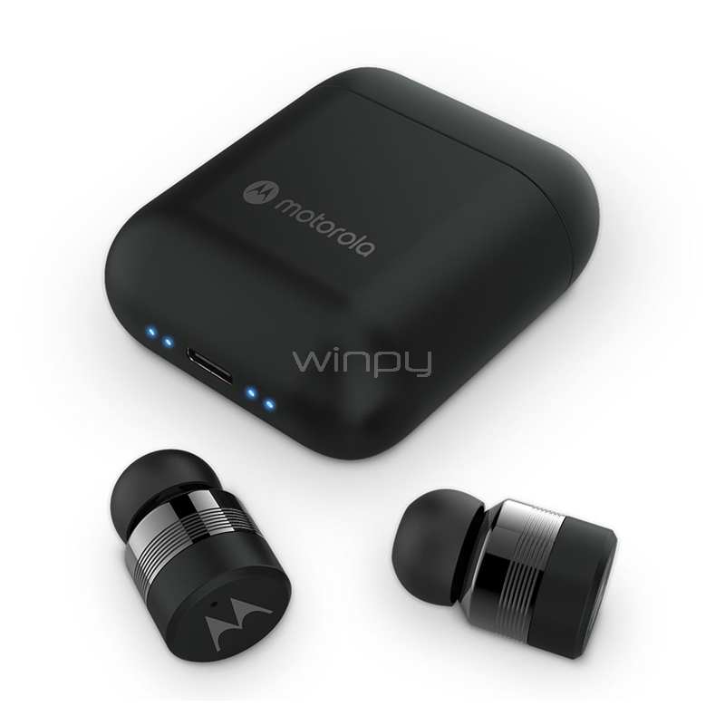 Audífonos Motorola Moto Buds T120 True Wireless (Bluetooth, IPX5, Negro)