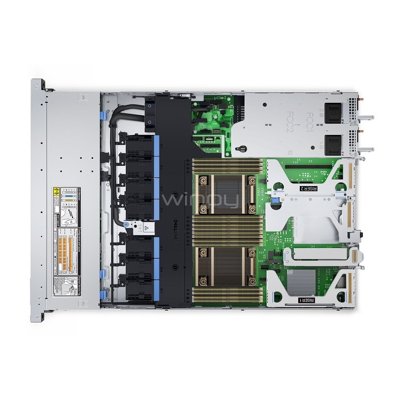 servidor dell emc poweredge r650xs (xeon silver 4309y x2, 32gb ram, 480gb ssd, 2x 800w, rack 1u)