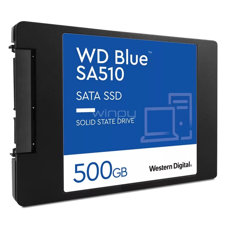 WD Blue SA510 500GB SATA SSD【未使用に近い】 Disco de Estado Sólido Western Digital SA510 Blue de 500GB (SSD