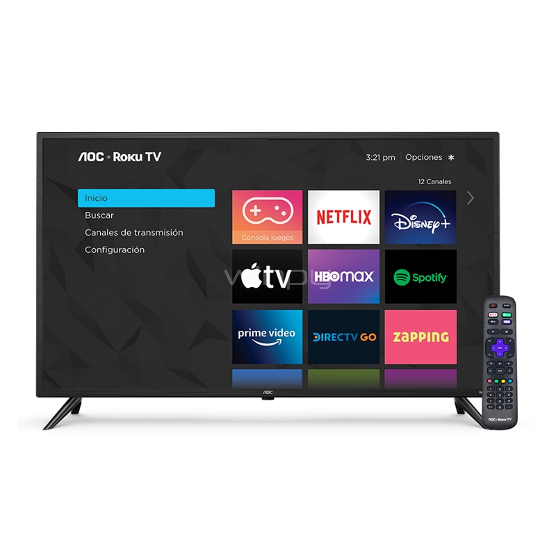 Televisor AOC Smart TV de 43“ con Roku (LED, Full HD, HDMI, USB, Dobly Audio)