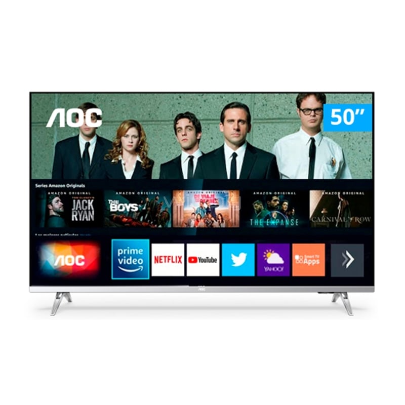 Televisor AOC Smart TV de 50“ (LED, 4K UHD, HDR10+, HDMI+USB, Dobly Audio)