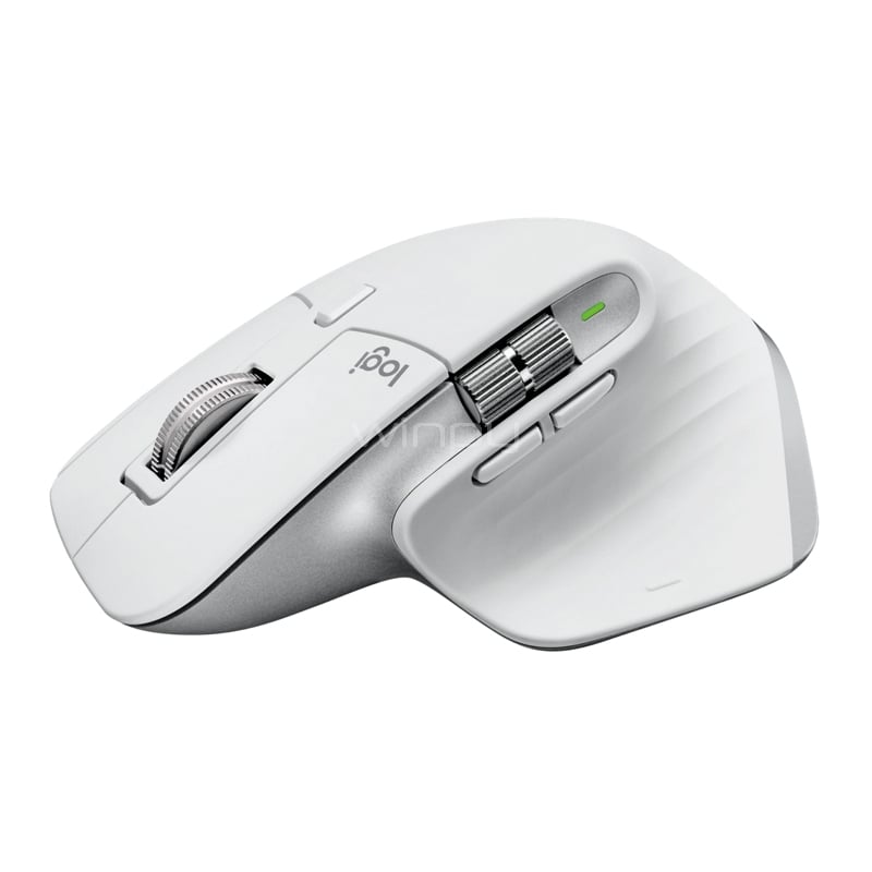 Mouse Logitech MX MASTER 3S Inalámbrico (Bluetooth/ Dongle USB, 8.000dpi, Gris Claro)