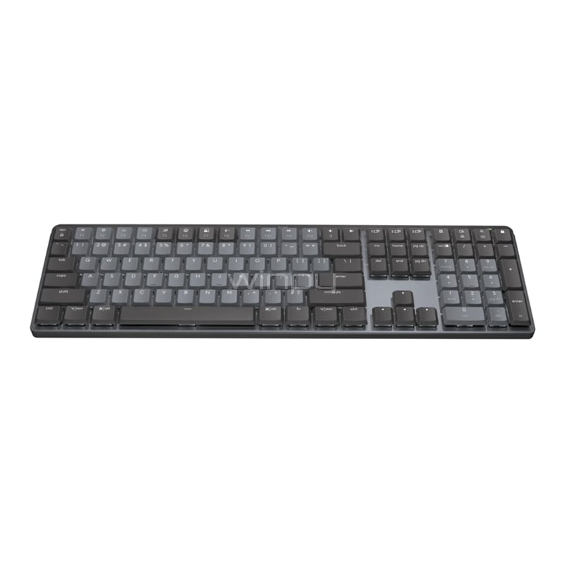 Teclado Mecánico Logitech MX (Switch Tactile Quiet, Bluetooth/Dongle USB, Español, Grafito)