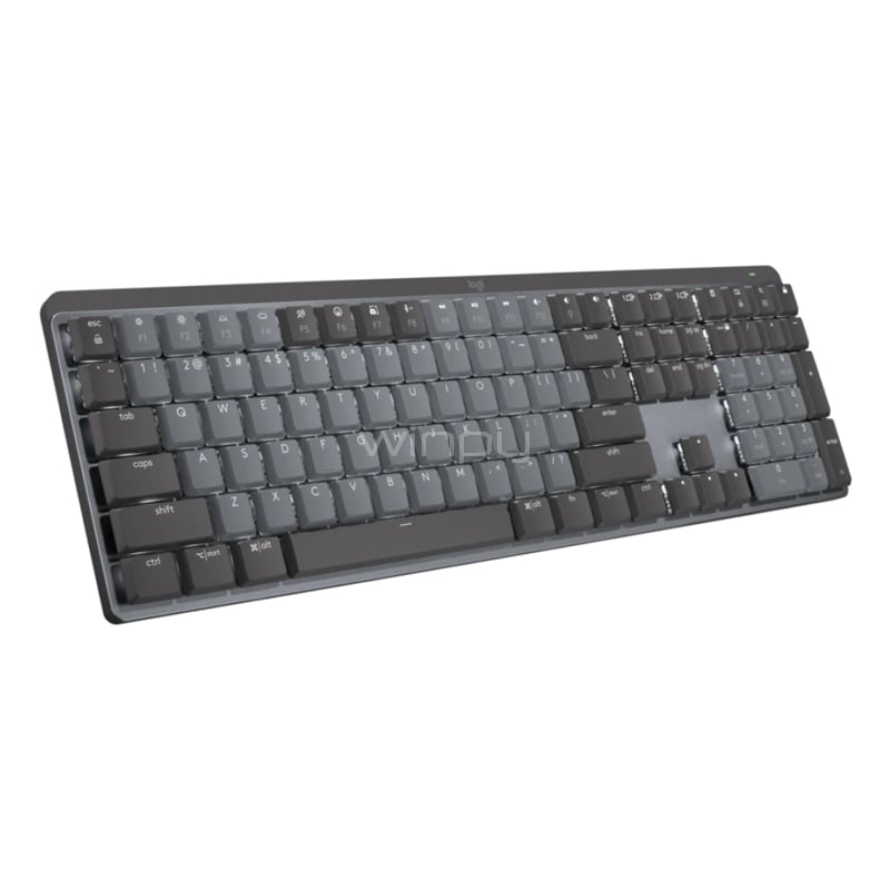 Teclado Mecánico Logitech MX (Switch Tactile Quiet, Bluetooth/Dongle USB, Español, Grafito)