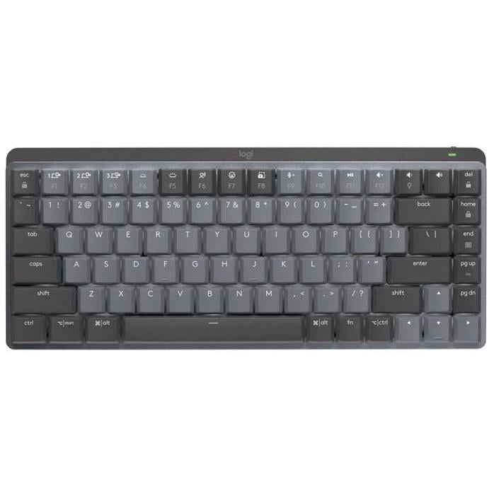 Teclado Mecánico Logitech MX Mechanical Mini (Bluetooth/ Dongle USB, Español, Grafito)