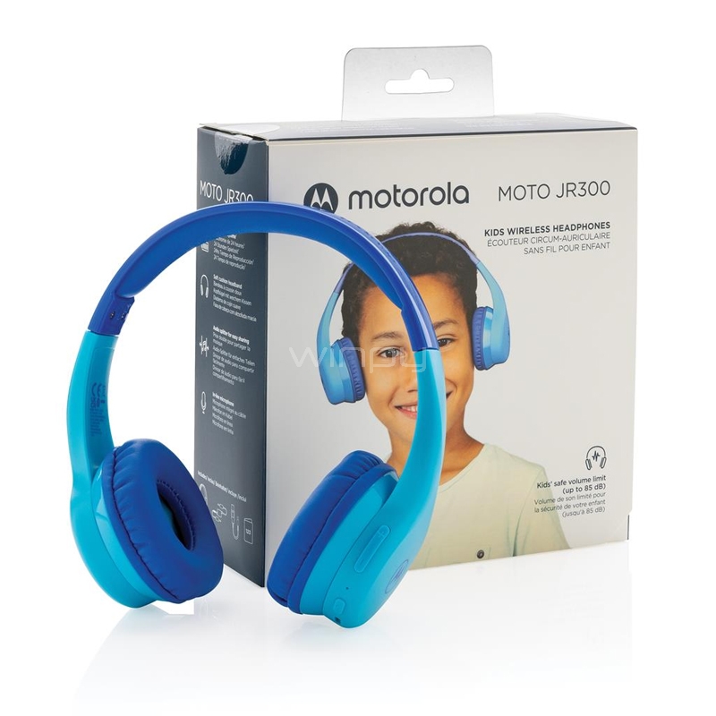 AURICULAR INFANTIL MOTOROLA SQUADS 200 AZUL Tecnología Periféricos  Parlantes y Auriculares