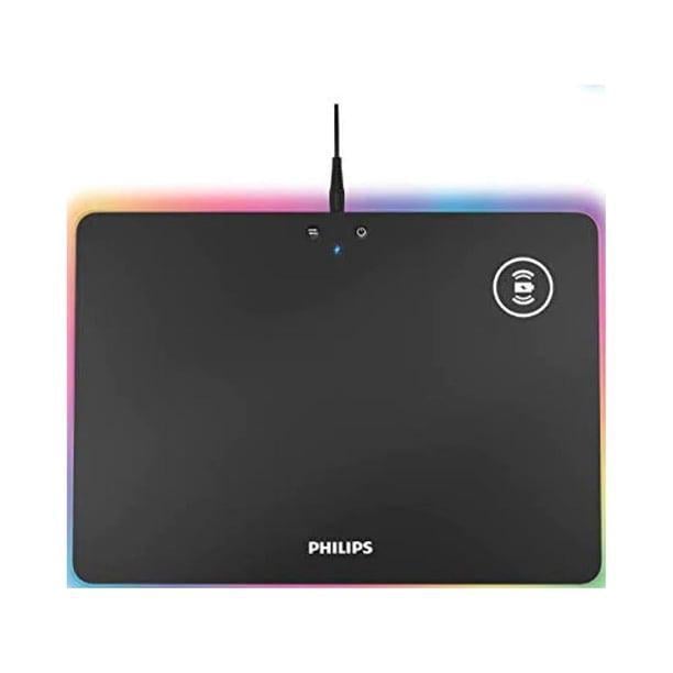 MousePad Gamer Philips SPL7504 con Cargador inalámbrico (35x25cm, RGB)