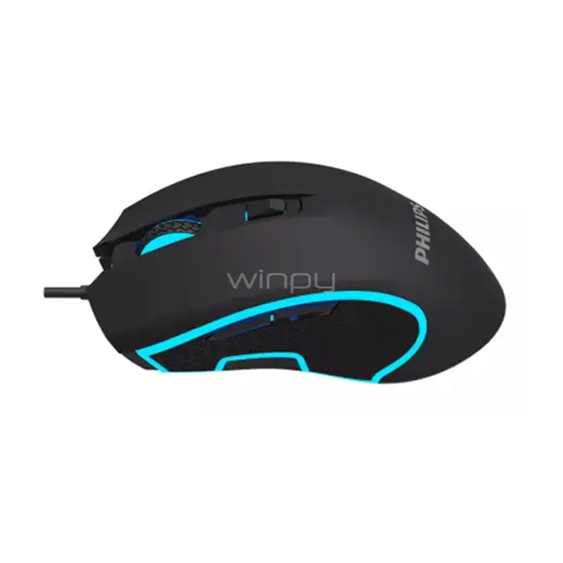 Mouse Gamer Philips SPK9413 (Dongle USB, 6.400dpi, 6 Botones)