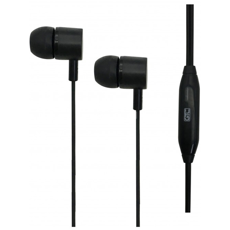Auriculares GTC HSG-155 con micrófono (Jack 3.5mm, Negro)
