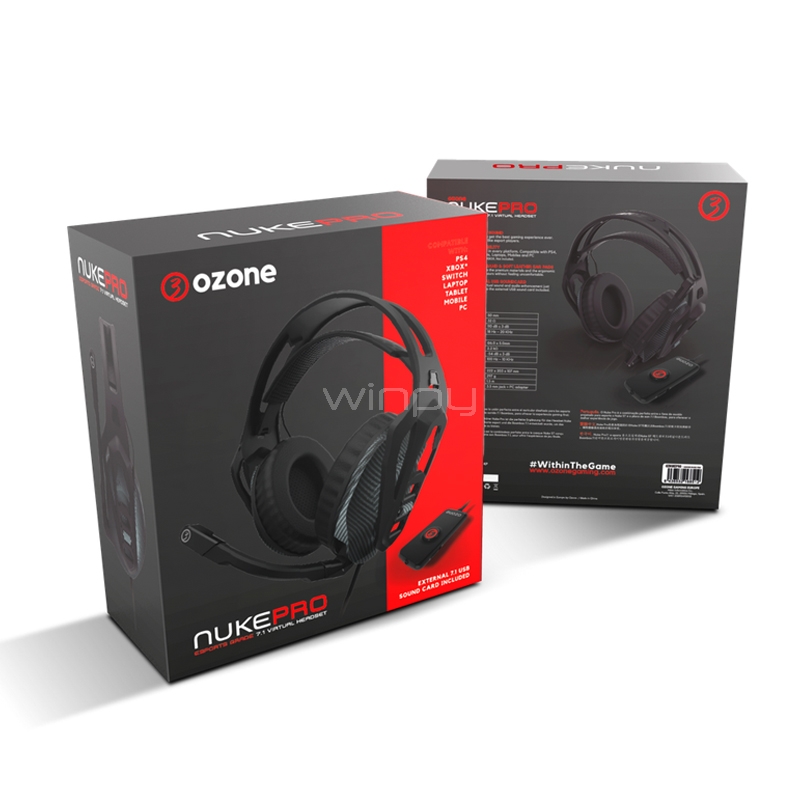 Aud fonos Gamer Ozone Nuke Pro 7.1 Winpy.cl