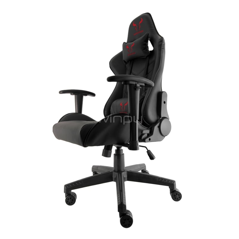 Silla Gamer Riotoro Spitfire X1 (Ajustable, hasta 136Kg, Negro)