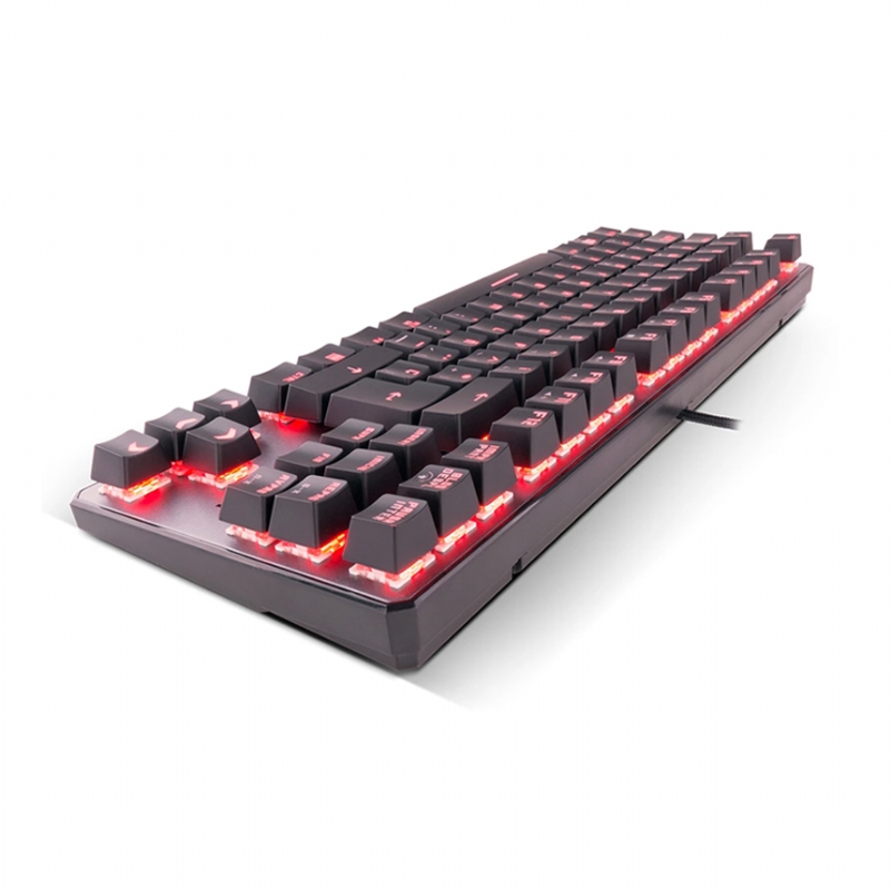 teclado mecánico krom kernel tkl (switch outemu red, rgb)