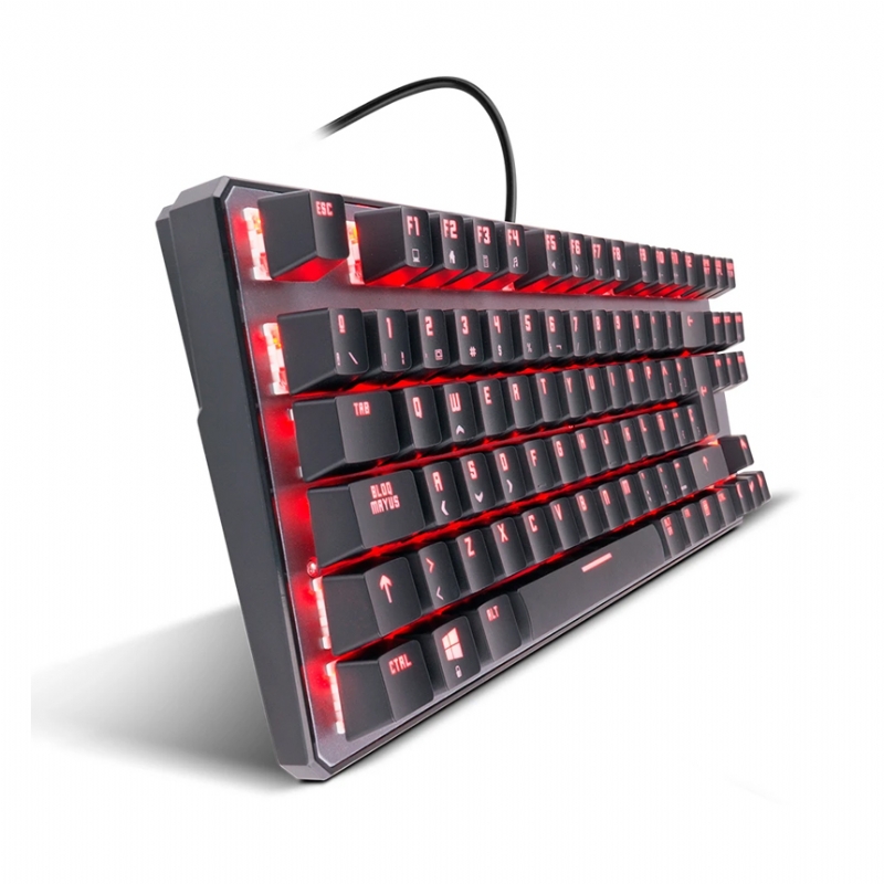 teclado mecánico krom kernel tkl (switch outemu red, rgb)