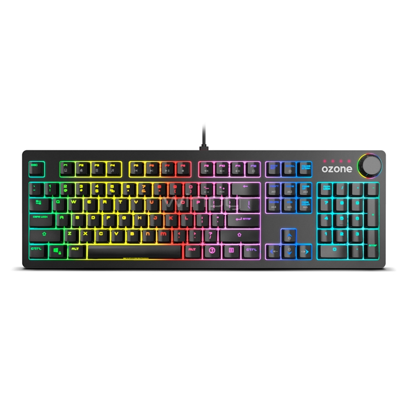 Teclado Mecánico Ozone Strikeback RGB (Switch Kailh Red, Español, Grafito)