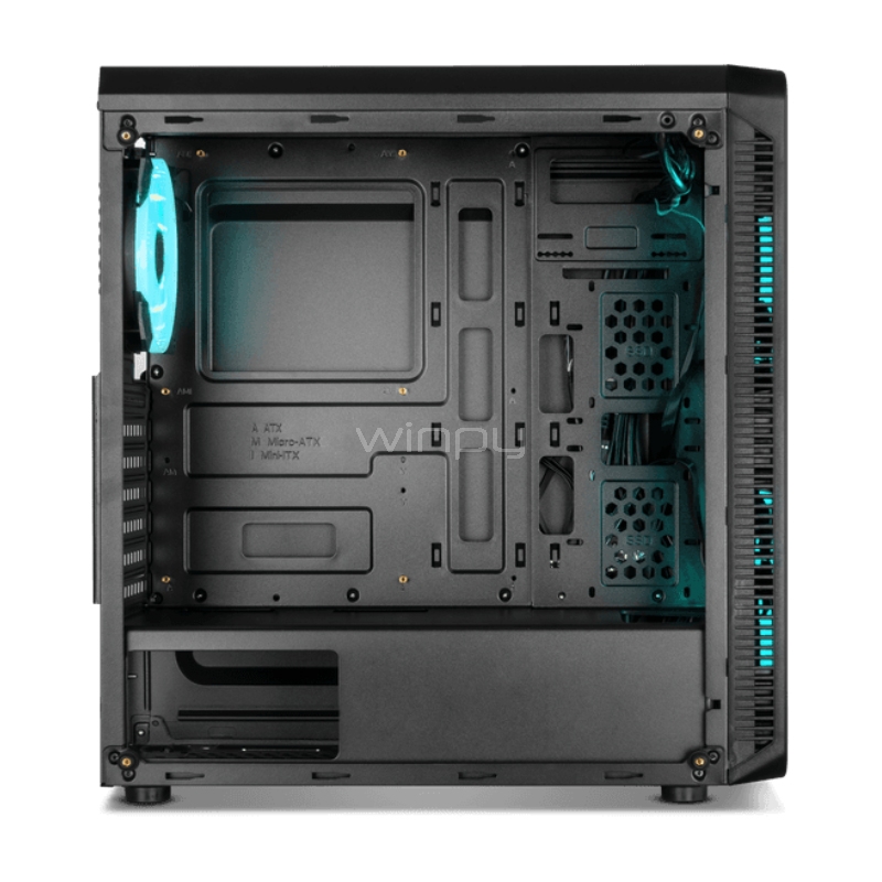 Gabinete Gamer Nox Hummer TGM ARGB (ATX, Vidrio Templado, Fan 120mm x4)