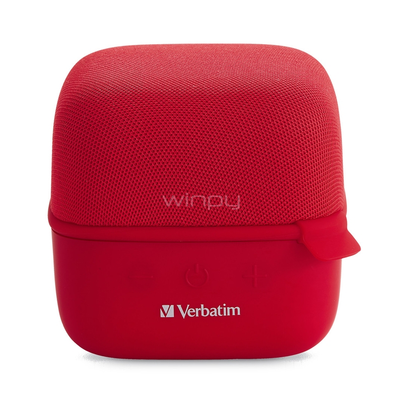 Parlante Inalámbrico Verbatim Cube TWS (Bluetooth, Rojo)