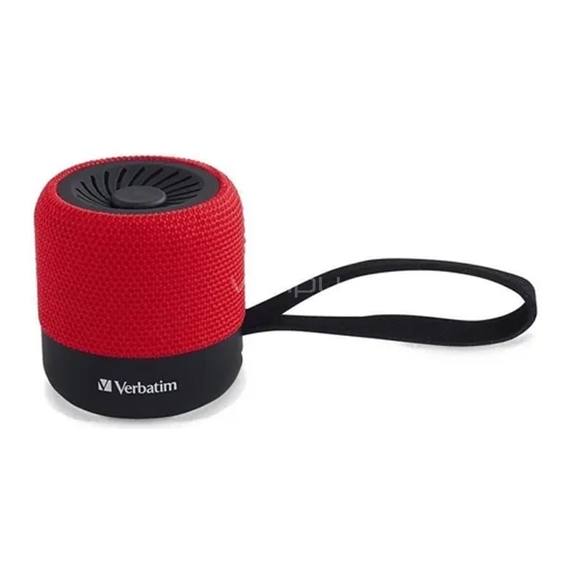 Parlante Verbatim Mini Inalámbrico (Bluetooth, Rojo)