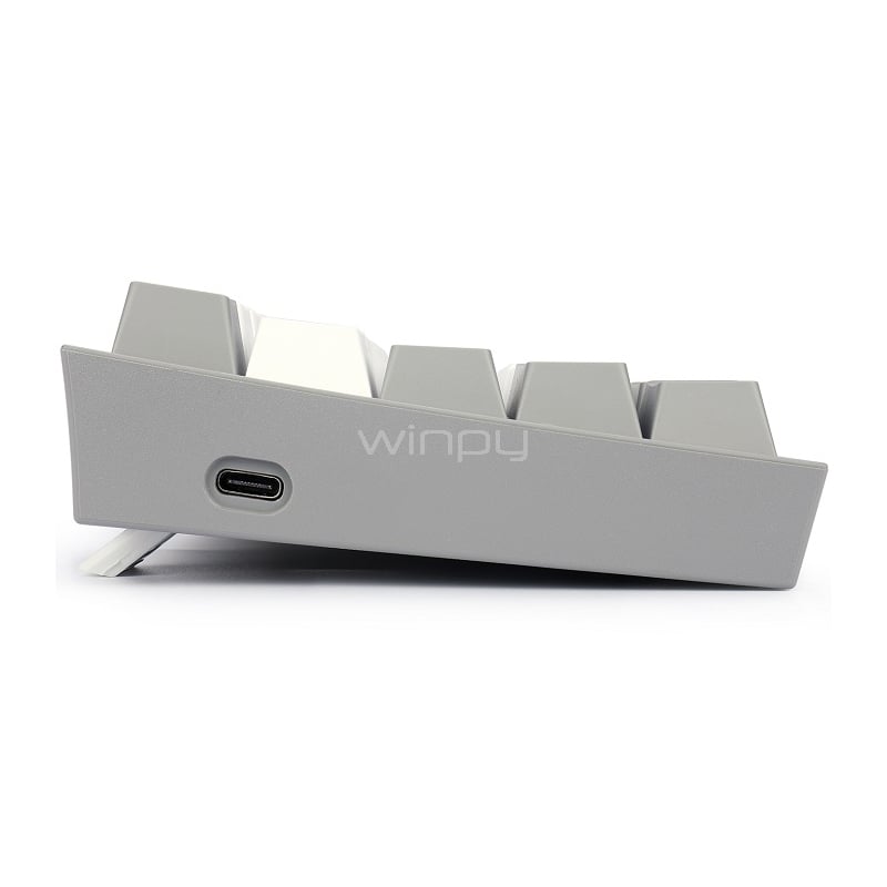Teclado Mecánico Redragon Fizz Pro K616-RGB B (Switch Red, 1ms, Bluetooth/2.4GHz/USB-C, Gris/Blanco)