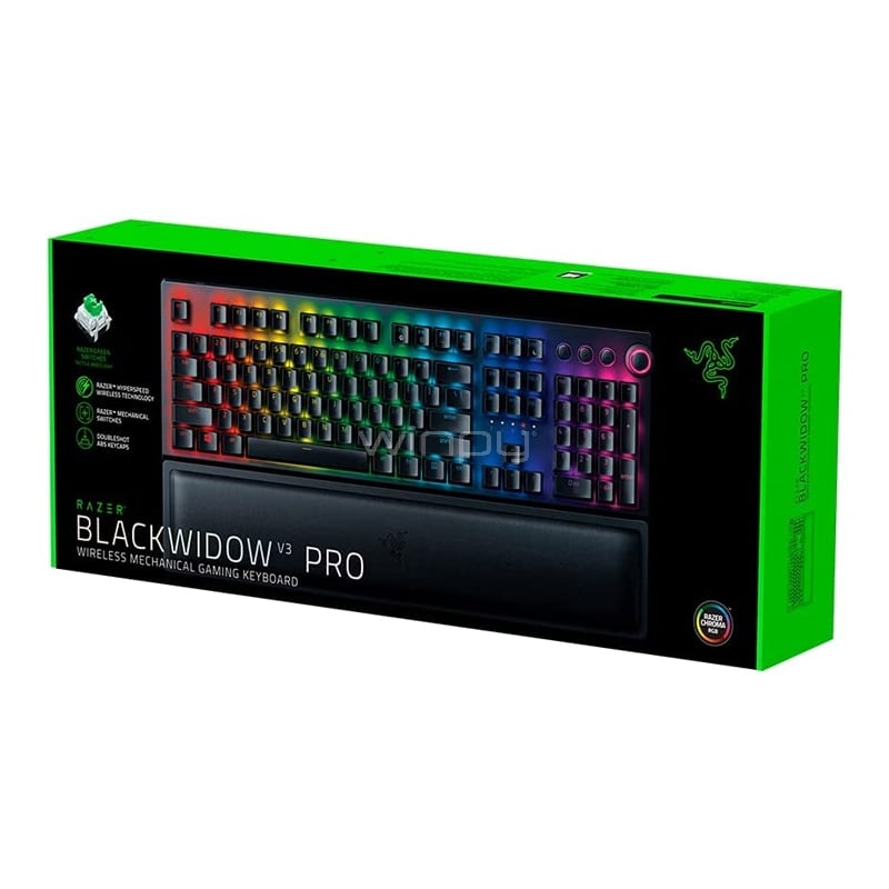 Teclado Mecánico Razer Blackwidow V3 Pro Wireless (Switch Green