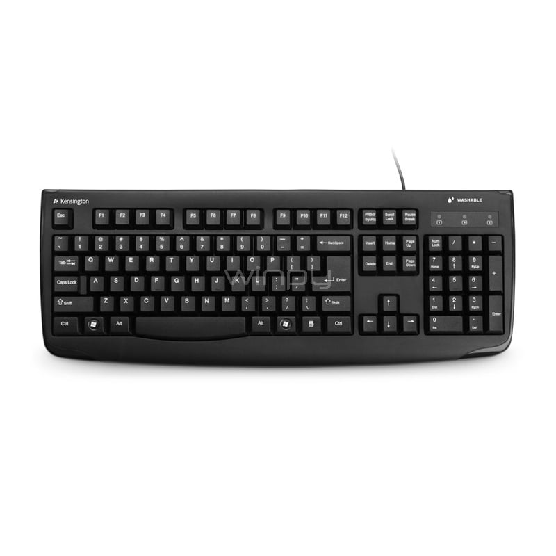 Teclado Kensington For Life (Lavable, Español, Negro)