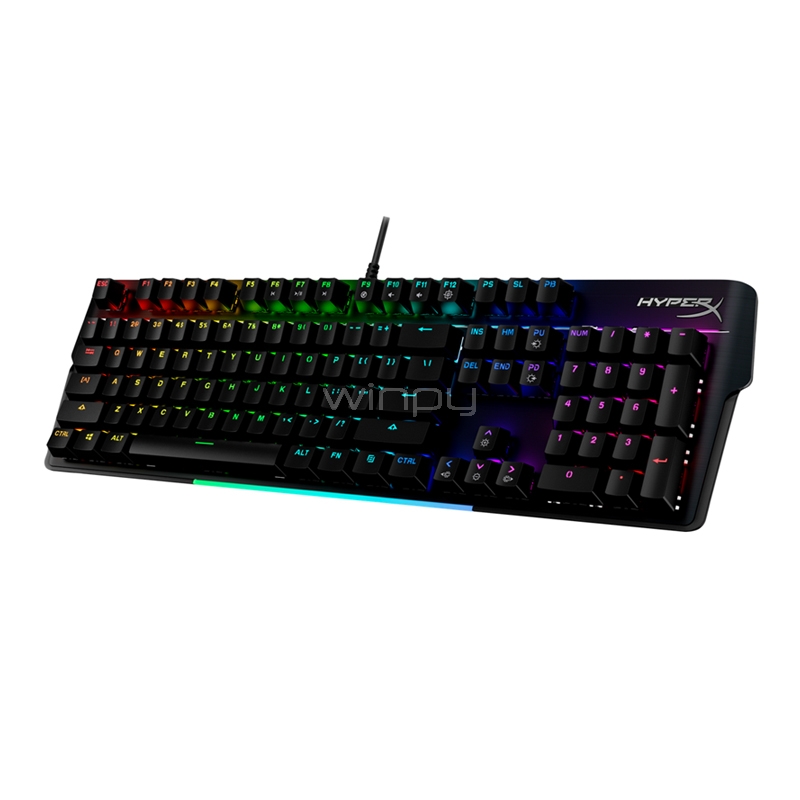 Teclado Mecánico HyperX Alloy MKW100 (Switch Red, RGB, Inglés)