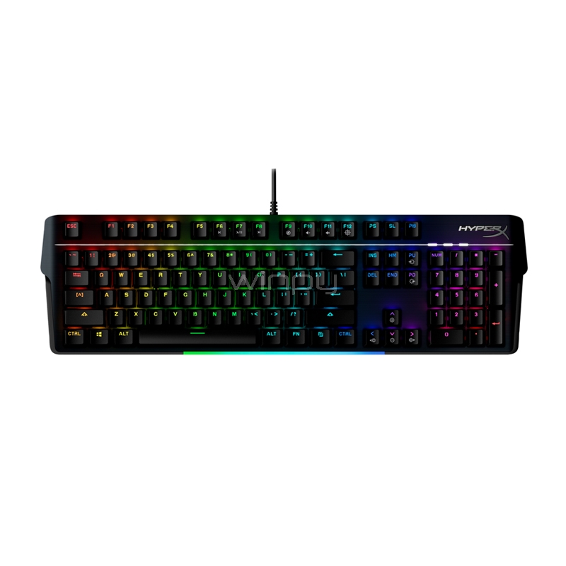 Teclado Mecánico HyperX Alloy MKW100 (Switch Red, RGB, Inglés)