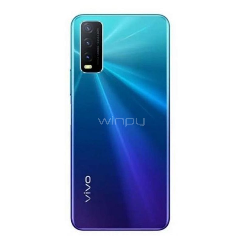 Celular Vivo Y20 de 6.5“ (OctaCore, 4GB RAM, 64GB Internos, Nebula Blue, Entel)