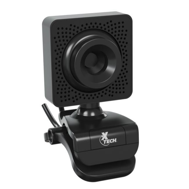 WebCam XTech Gaze con Micrófono (HD 480p, Negro)