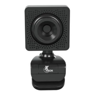 WebCam XTech Gaze con Micrófono (HD 480p, Negro)