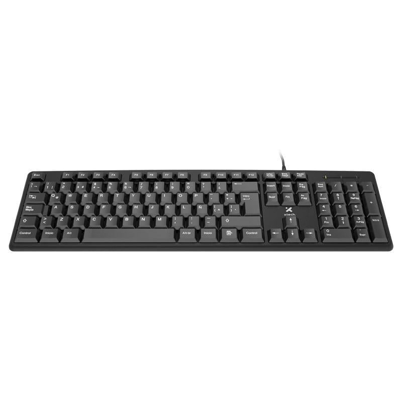Teclado XTech XTK-092S Standard (Español, Negro)