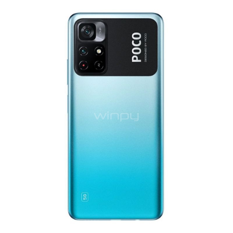 Celular Xiaomi Poco M4 Pro EU 5G de 6.6“ (OctaCore, 6GB RAM, 128GB Internos, Cool Blue)
