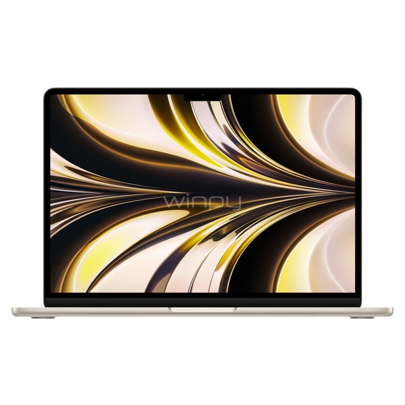 apple macbook air de 13.6“ (chip m2, 8gb ram, 256gb ssd, starlight)