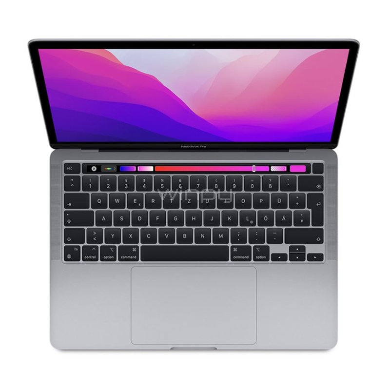 apple macbook pro 13 (chip m2, 8 gb ram, 256gb ssd, 2022, space gray)