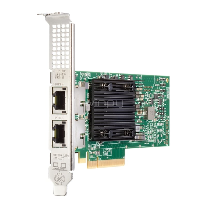 Adaptador Ethernet HPE de 2 puertos (10 Gb, PCIe Gen3 x8)