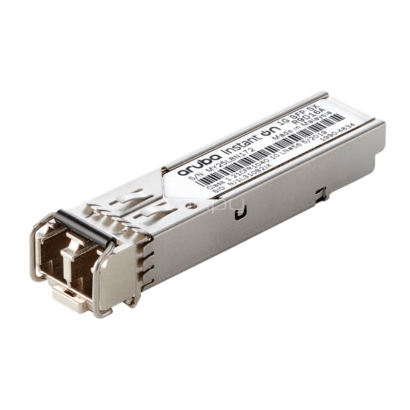Módulo Transceptor Aruba Instant On 1G (SFP LC, SX, OM2 MMF, hasta 500m)