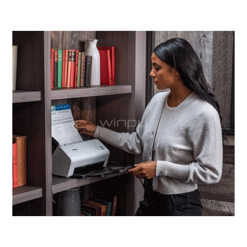 Escáner Brother ADS4300N (ADF, 1200dpi, 80 págs/min, USB/LAN)