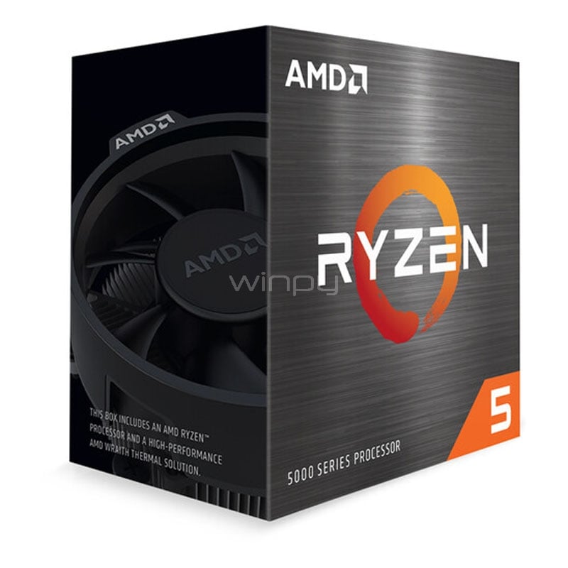 Procesador AMD Ryzen 5 5600 (AM4, 6 Cores, 12 Hilos, 3.5/4.4GHz, 6MB de Caché, Con Disipador)