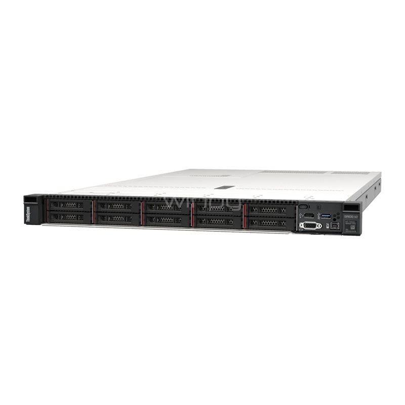 Servidor Lenovo ThinkSystem SR630 V2 (Intel Xeon Silver 4314, 32GB RAM, 8 Bahías, Rack 1U)