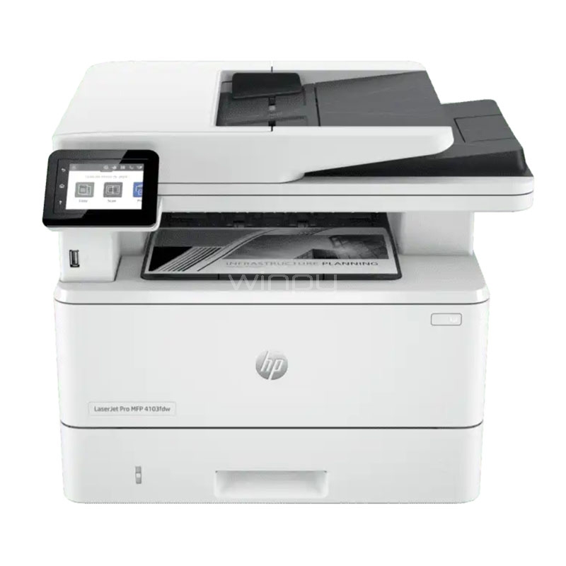 Multifuncional HP LaserJet Pro MFP 4103fdw (Laser B/N, 40ppm, 1.200dpi, Wi-Fi/USB/LAN)