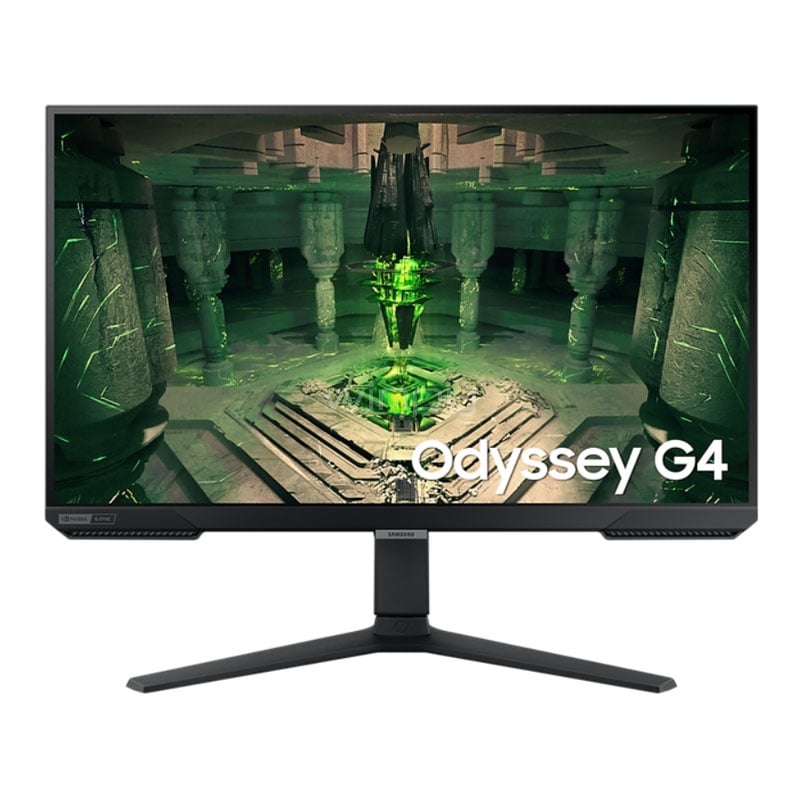 Monitor Gamer Samsung Odyssey G4 de 27“ (IPS, Full HD, 240Hz, 1ms, D-Port+HDMI, FreeSync)