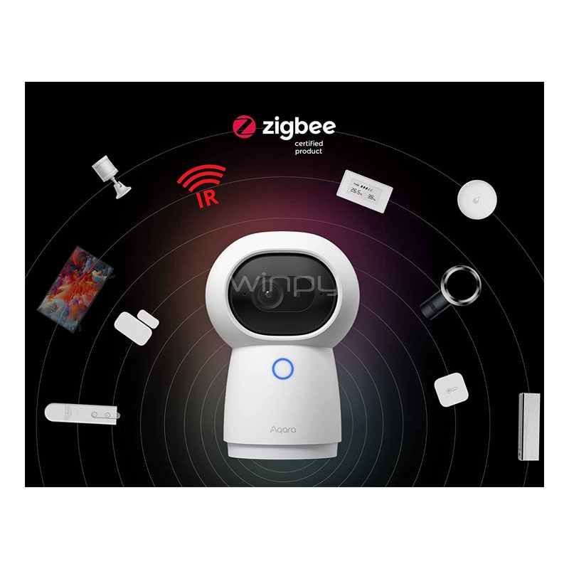 Cámara de Seguridad Aqara HUB G3 Interior (2K 1296p, Wi-Fi, con Apple HomeKit)