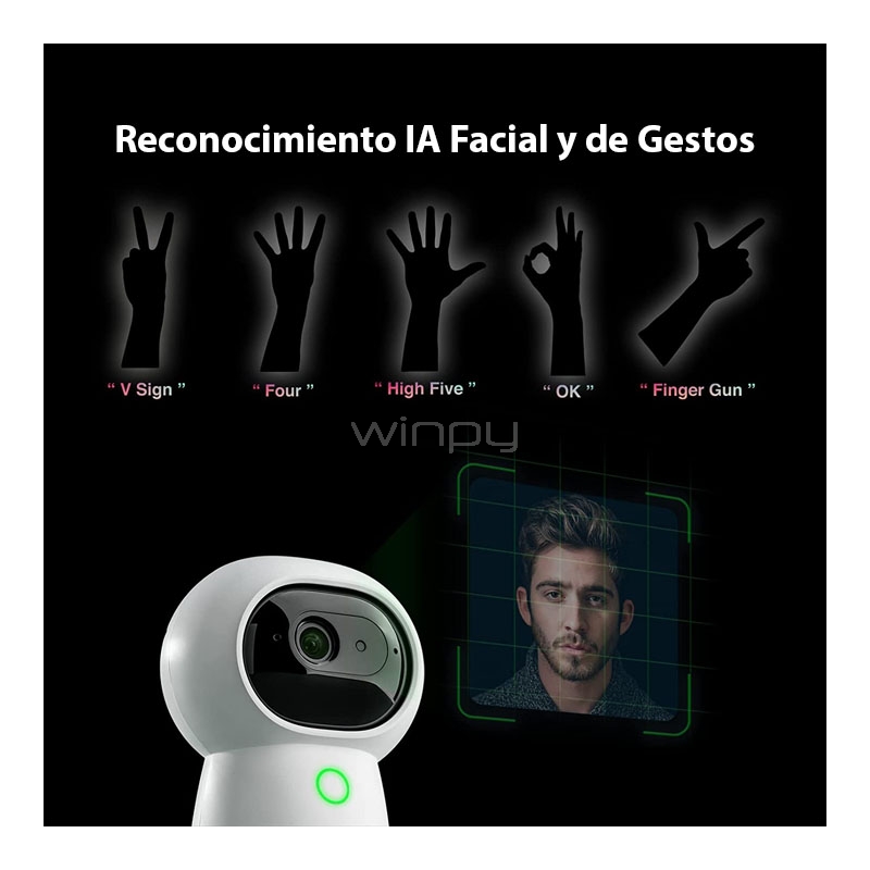 Cámara de Seguridad Aqara HUB G3 Interior (2K 1296p, Wi-Fi, con Apple HomeKit)