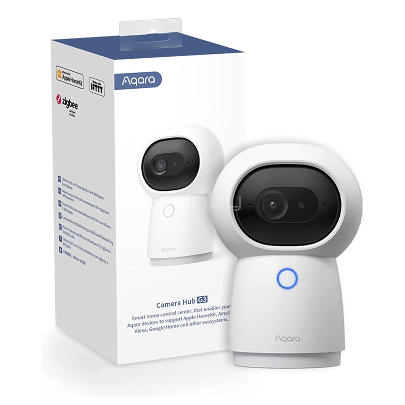 Cámara de Seguridad Aqara HUB G3 Interior (2K 1296p, Wi-Fi, con Apple HomeKit)
