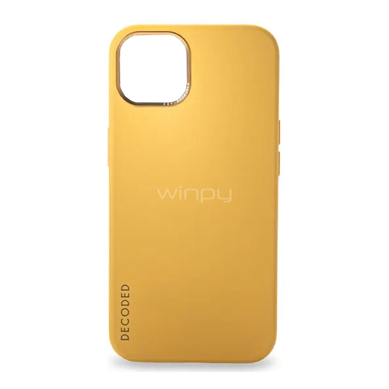 Funda de Silicona Decoded para iPhone 13 (con MagSafe, Amarillo)