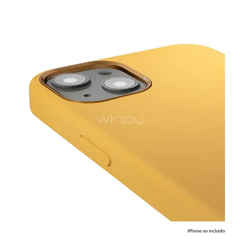 Funda de Silicona Decoded para iPhone 13 (con MagSafe, Amarillo)
