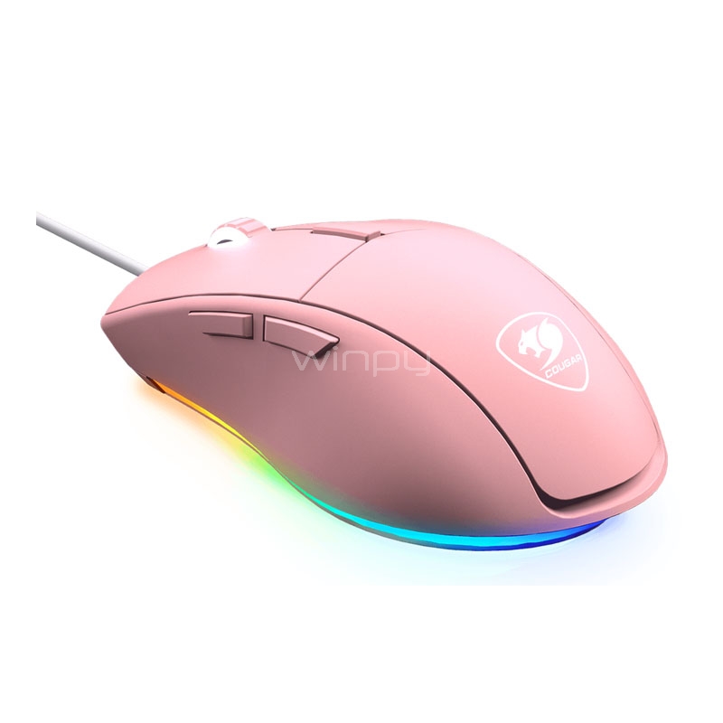 Mouse Gamer Cougar Minos XT (Sensor ADNS-3050, 4000, dpi, RGB, Rosado)