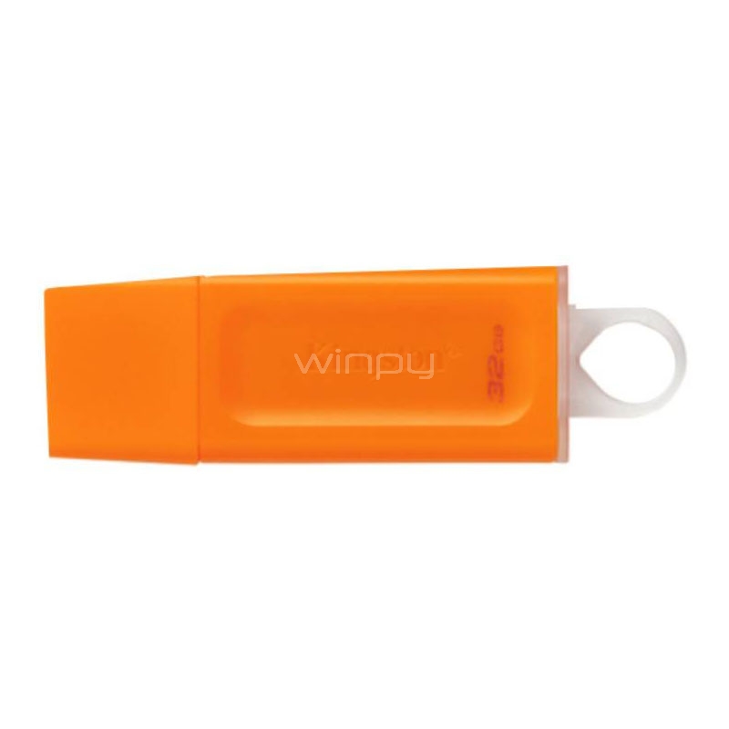 pendrive kingston datatraveler exodia de 32gb (usb 3.2, naranjo)